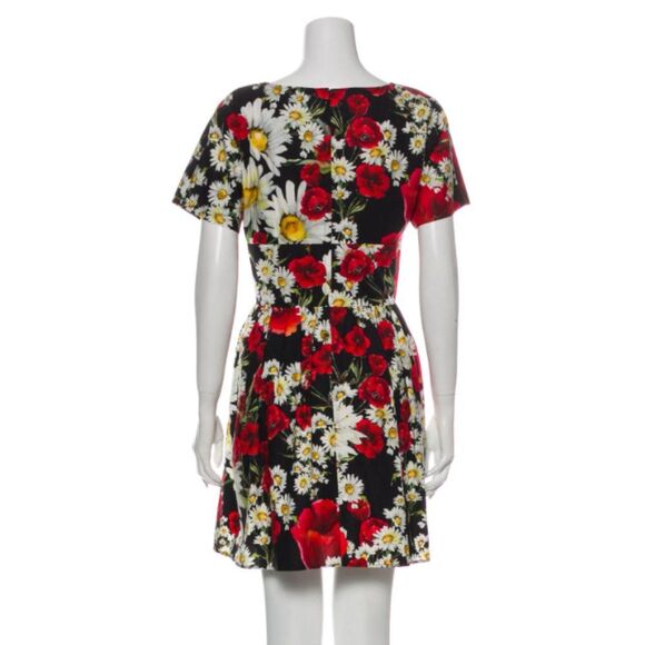 NWT. DOLCE & GABBANA Floral Print Mini Dress - Picture 6 of 7